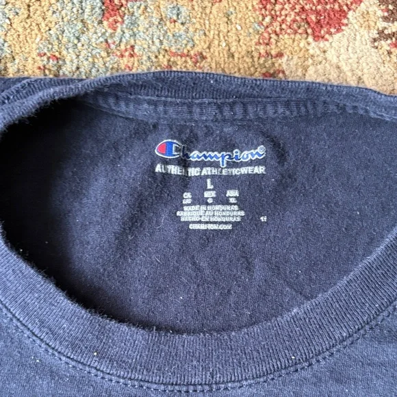 Champion Men's Classic Navy Tee - Picture 3 of 3